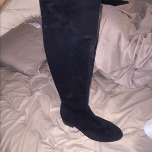 Black Stewart Weitzman Highland boots